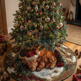 Holiday Farmstead Quilted Tree Skirt