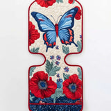 Independence Day Flowers And Butterfly Quilted Car Seat Protector