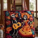 Love Of The Dead Quilted Tote Bag