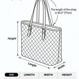 Dragon And Book Quilted Large Leather Strap Tote Bag