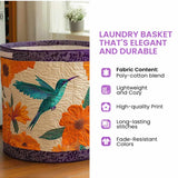 Hummingbird Heaven Quilted Laundry Basket
