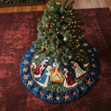 Bethlehem Peace Christmas Quilted Tree Skirt