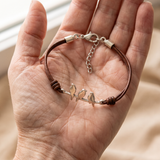 Bird Branch Leather Bracelet